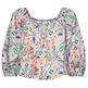 BLUSA ESTAMPADA CON ESCOTE CUADRADO MUJER ESPRIT