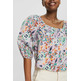BLUSA ESTAMPADA CON ESCOTE CUADRADO MUJER ESPRIT