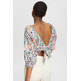 BLUSA ESTAMPADA CON ESCOTE CUADRADO MUJER ESPRIT