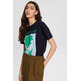 CAMISETA ESTAMPADA DE CORTE HOLGADO MUJER ESPRIT