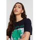 CAMISETA ESTAMPADA DE CORTE HOLGADO MUJER ESPRIT