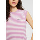 CAMISETA A RAYAS CON LOGO BORDADO MUJER ESPRIT