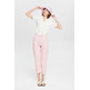 PANTALÓN RECTO EN MEZCLA DE CÁÑAMO MUJER ESPRIT