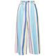 PANTALÓN CULOTTE A RAYAS EN MEZCLA DE LINO MUJER ESPRIT