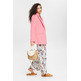 PANTALÓN ANCHO ESTAMPADO MUJER ESPRIT