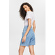 SHORT VAQUERO CON PLIEGUES EN LA CINTURA MUJER ESPRIT