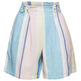 SHORT A RAYAS EN MEZCLA DE LINO MUJER ESPRIT