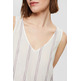 VESTIDO MIDI CON RAYAS BORDADAS MUJER ESPRIT