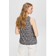 TOP ESTAMPADO CON EFECTO ARRUGADO MUJER ESPRIT