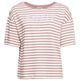 CAMISETA A RAYAS CON LOGO ESTAMPADO MUJER ESPRIT
