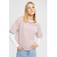CAMISETA A RAYAS CON LOGO ESTAMPADO MUJER ESPRIT