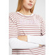 CAMISETA A RAYAS CON LOGO ESTAMPADO MUJER ESPRIT