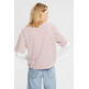 CAMISETA A RAYAS CON LOGO ESTAMPADO MUJER ESPRIT