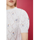 JERSEY BORDADO DE MANGA CORTA MUJER ESPRIT