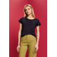 CAMISETA CON BORDADO EN LA MANGA MUJER ESPRIT