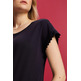 CAMISETA CON BORDADO EN LA MANGA MUJER ESPRIT
