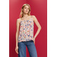 TOP DE TIRANTES CON ESTAMPADO FLORAL MUJER ESPRIT