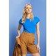 CAMISETA BÁSICA CON CUELLO REDONDO MUJER ESPRIT