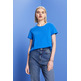 CAMISETA BÁSICA CON CUELLO REDONDO MUJER ESPRIT