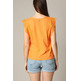BLUSA MUJER DEELUXE CON VOLANTES CALADOS