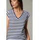 CAMISETA A RAYAS MUJER DEELUXE CORAZÓN BORDADO