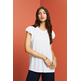 BLUSA DE MANGA CORTA DE PLUMETI MUJER ESPRIT