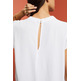 BLUSA DE MANGA CORTA DE PLUMETI MUJER ESPRIT