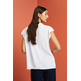 BLUSA DE MANGA CORTA DE PLUMETI MUJER ESPRIT