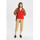 BLUSA CON CUELLO EN PICO MUJER ESPRIT