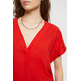 BLUSA CON CUELLO EN PICO MUJER ESPRIT
