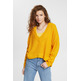 JERSEY CON CUELLO PICO EN MEZCLA DE LANA MUJER ESPRIT