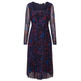 VESTIDO MIDI DE MALLA ESTAMPADO MUJER ESPRIT