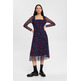 VESTIDO MIDI DE MALLA ESTAMPADO MUJER ESPRIT