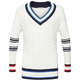 JERSEY DE PUNTO CON CUELLO EN PICO MUJER ESPRIT