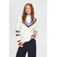 JERSEY DE PUNTO CON CUELLO EN PICO MUJER ESPRIT