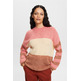 JERSEY CON BLOQUES DE COLOR EN MEZCLA DE LANA MUJER ESPRIT