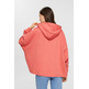 SUDADERA OVERSIZE CON CAPUCHA Y LOGO BORDADO MUJER ESPRIT