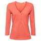 CAMISETA HENLEY DE MANGA LARGA MUJER ESPRIT