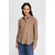 CAMISA EN IMITACIÓN DE ANTE MUJER ESPRIT