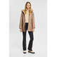 PARKA CON CAPUCHA DE PELO SINTÉTICO MUJER ESPRIT