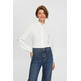 BLUSA CON CUELLO FRUNCIDO MUJER ESPRIT