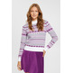 JERSEY DE PUNTO CON DISEÑO JACQUARD MUJER ESPRIT