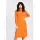 VESTIDO DE CUELLO ALTO EN MEZCLA DE LANA MUJER ESPRIT