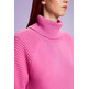 JERSEY DE ALGODÓN CON CUELLO ALTO MUJER ESPRIT