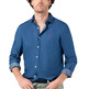 CAMISA HOMBRE  GANSO CAMISA DENIM DOBLE TINTURA