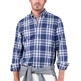 CAMISA HOMBRE EL GANSO CAMISA TARTÁN MARINO