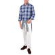 CAMISA HOMBRE EL GANSO CAMISA TARTÁN MARINO
