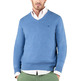 JERSEY HOMBRE EL GANSO CUELLO PICO CON CODERAS AZUL