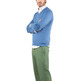 JERSEY HOMBRE EL GANSO CUELLO PICO CON CODERAS AZUL