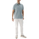 HOMBRE POLO LAVADO BORDADO A CONTRAST AZULGRIS